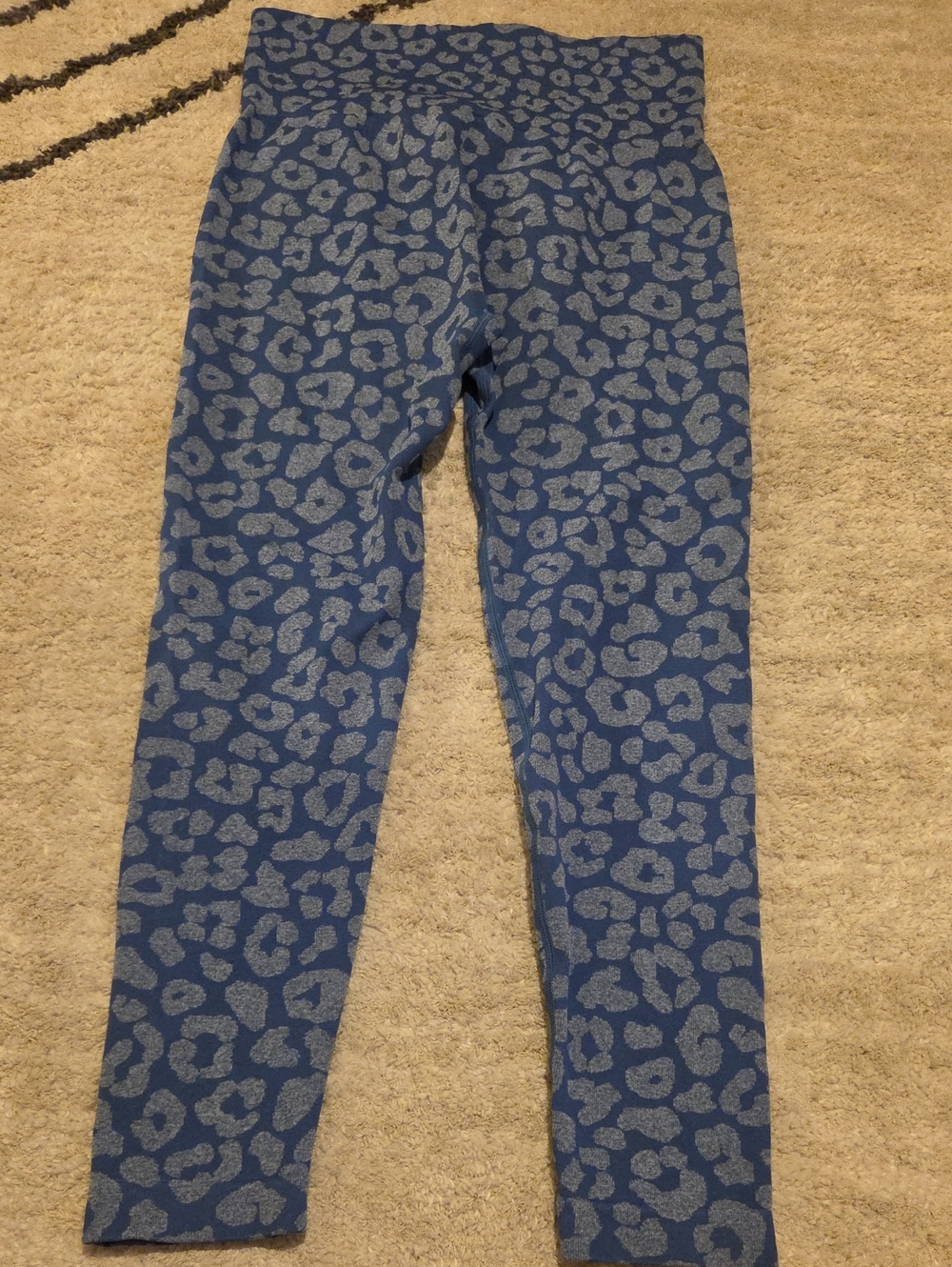 HALARA Blue Camo-Print High-Rise Leggings